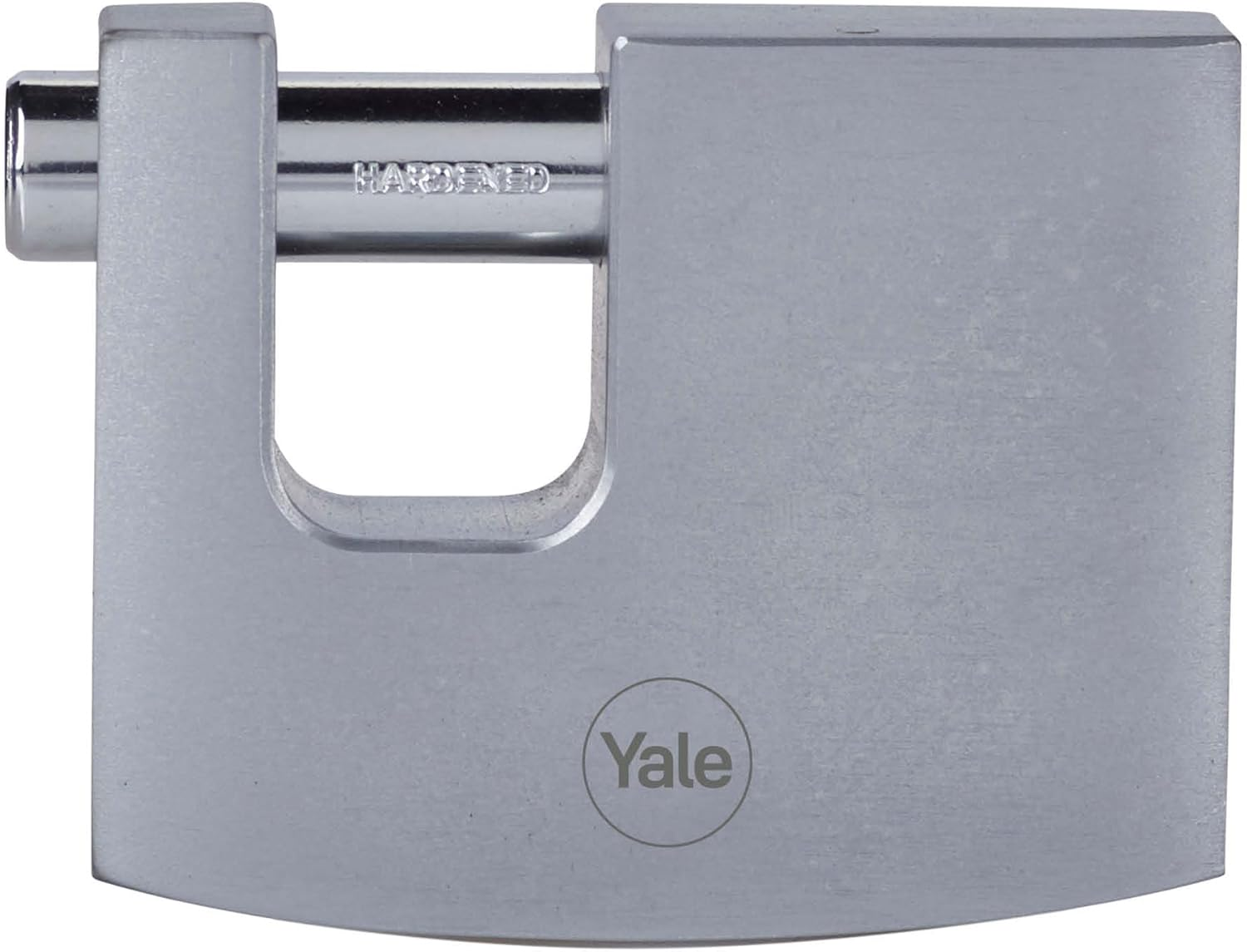 Yale - Y124B/60/110/1 Maximum Security 60Mm Brass Block Lock - Chrome Finish - Open Steel Shackle - 3 Keys image number 6