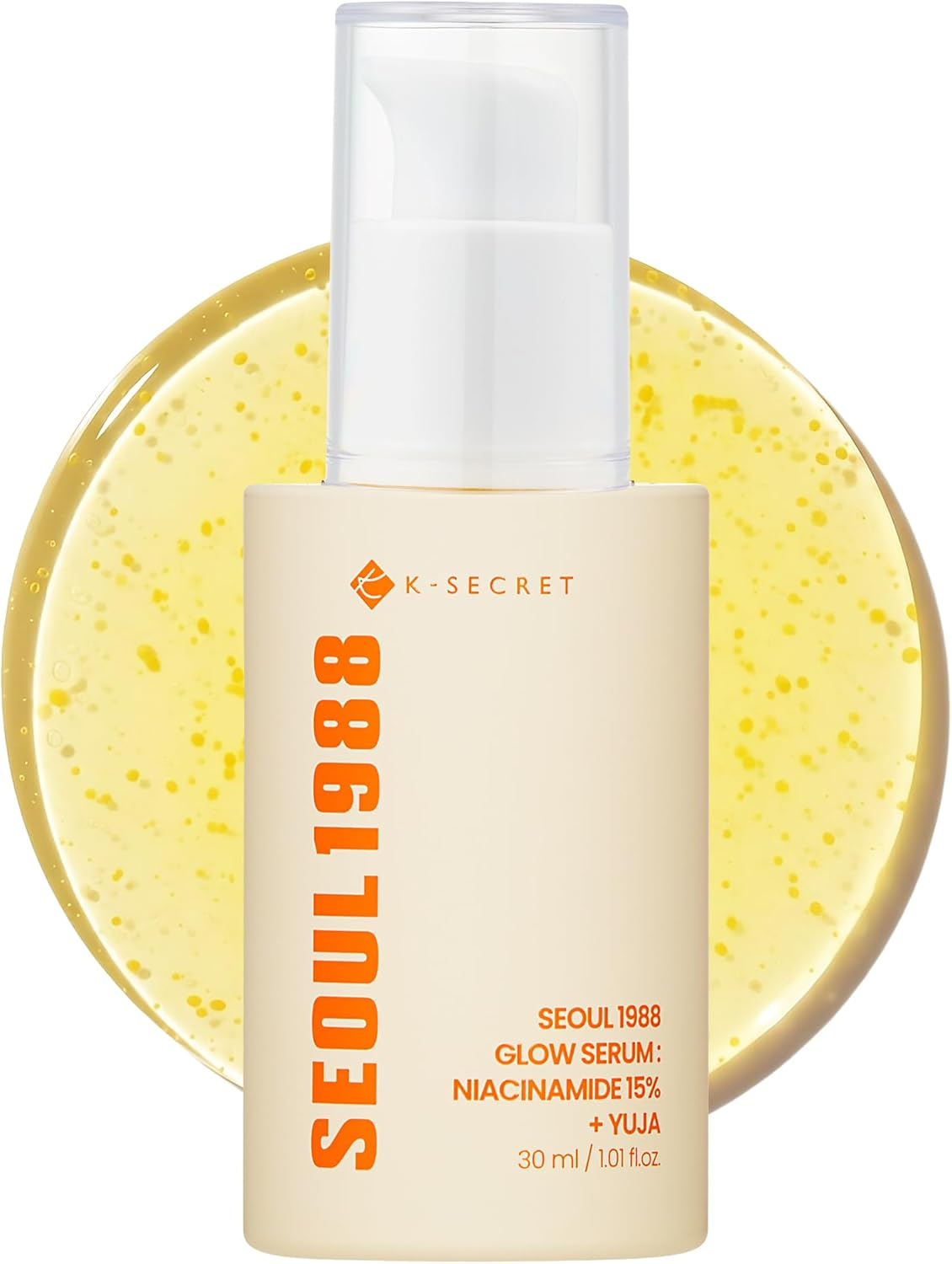 K-SECRET SEOUL 1988 Niacinamide Glow Serum &ndash; Formulated with 15% Niacinamide and Yuja | Hydrating Facial Serum for Dark Spots, Uneven Skin Tone | Korean Skincare, 30Ml / 1.01 Fl Oz image number 2