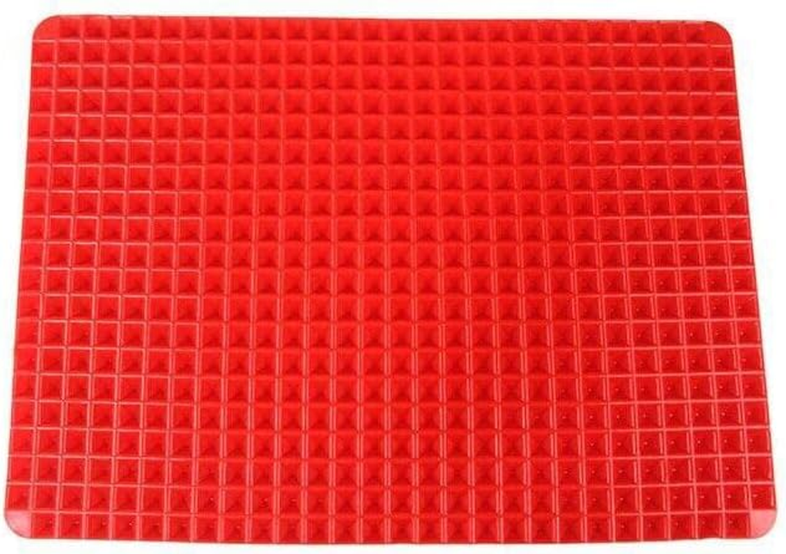Non-Stick Silicone Baking Mat, Tray Oven Pan Liner, Pyramid Mould Sheet, 39.5X27.5Cm, Heat Resistant and Reusable image number 1