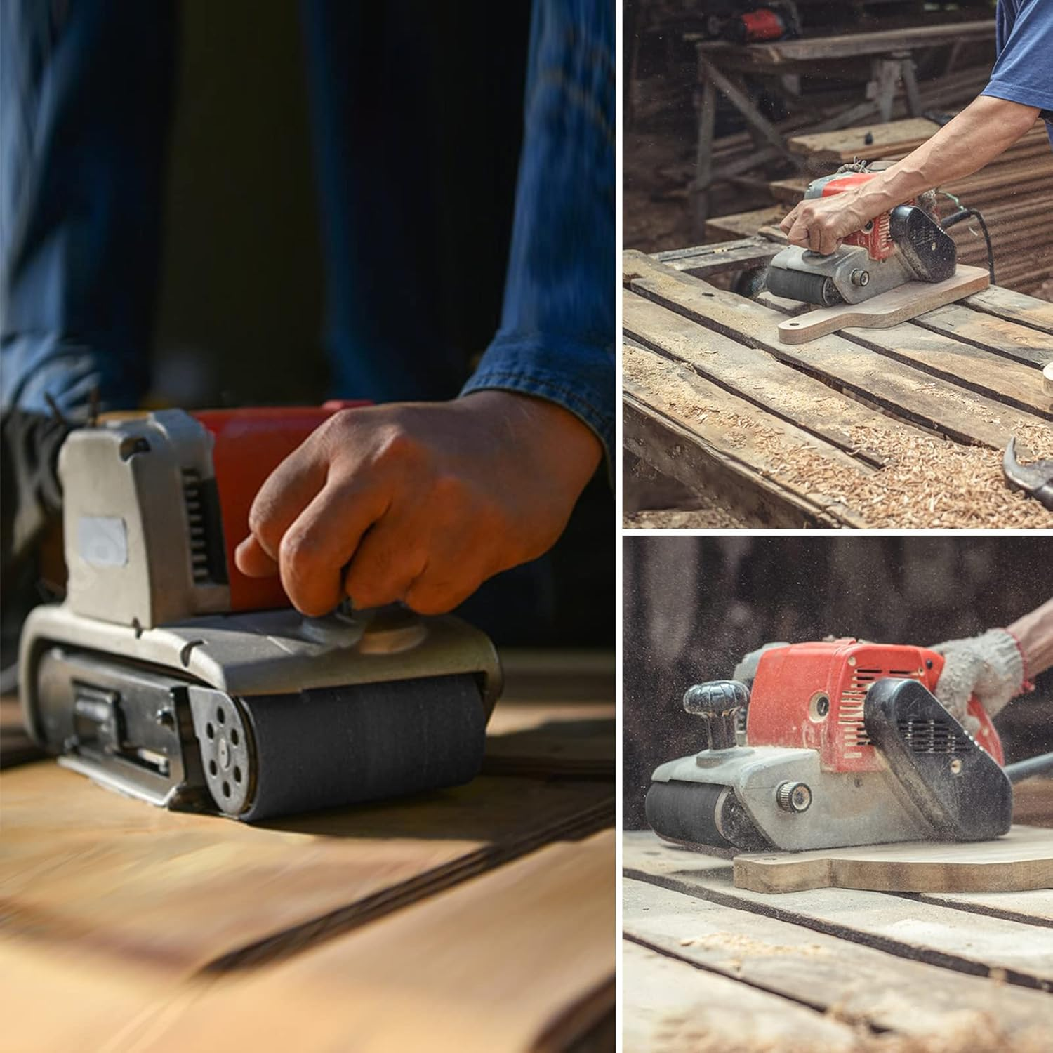 Sruhrak Sanding Belts 75 X 533 Mm Pack of 12 X 60/120/240/400/600/800 Grit Silicon Carbide Sanding Belts for Polishing and Rust Removal of Metal image number 5