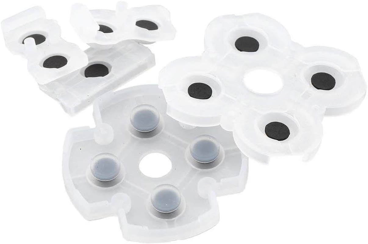 3 Set Silicone Conductive Rubber Pad Keypads for Sony Playstation 4 PS4 Controller for Dualshock 4 Buttons Repair Replacemet Part image number 1