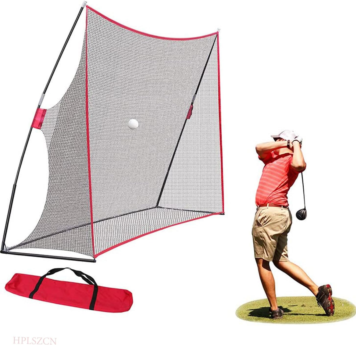 Golf Practice Net Hitting 3M *10Ft Golf Practice Net Hitting Training Aid Driving Chipping Cage + Carry Bag image number 3