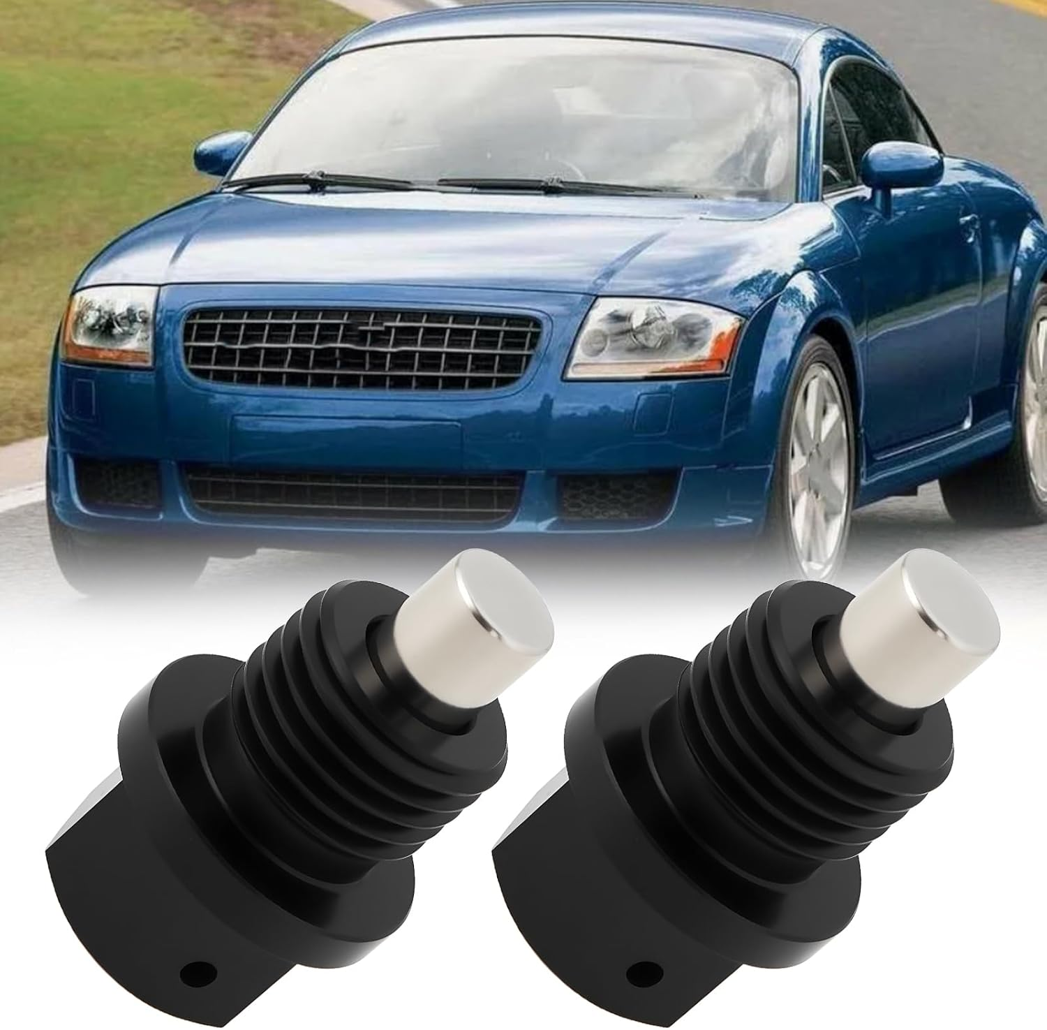 SG Store 2Pcs M14 X 1.5 Magnetic Sump Plug with Washer Compatible with Audi TT Mk1 1.8T 1998&ndash;2006 image number 1