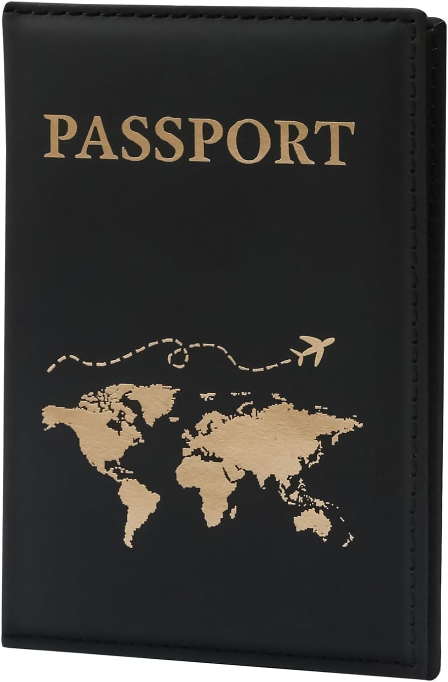 ILIYAH Passport Cover Waterproof Passport Holder Travel Accessories Passport Protector Women Premium PU Leather Minimalist Passport Holders(Black)