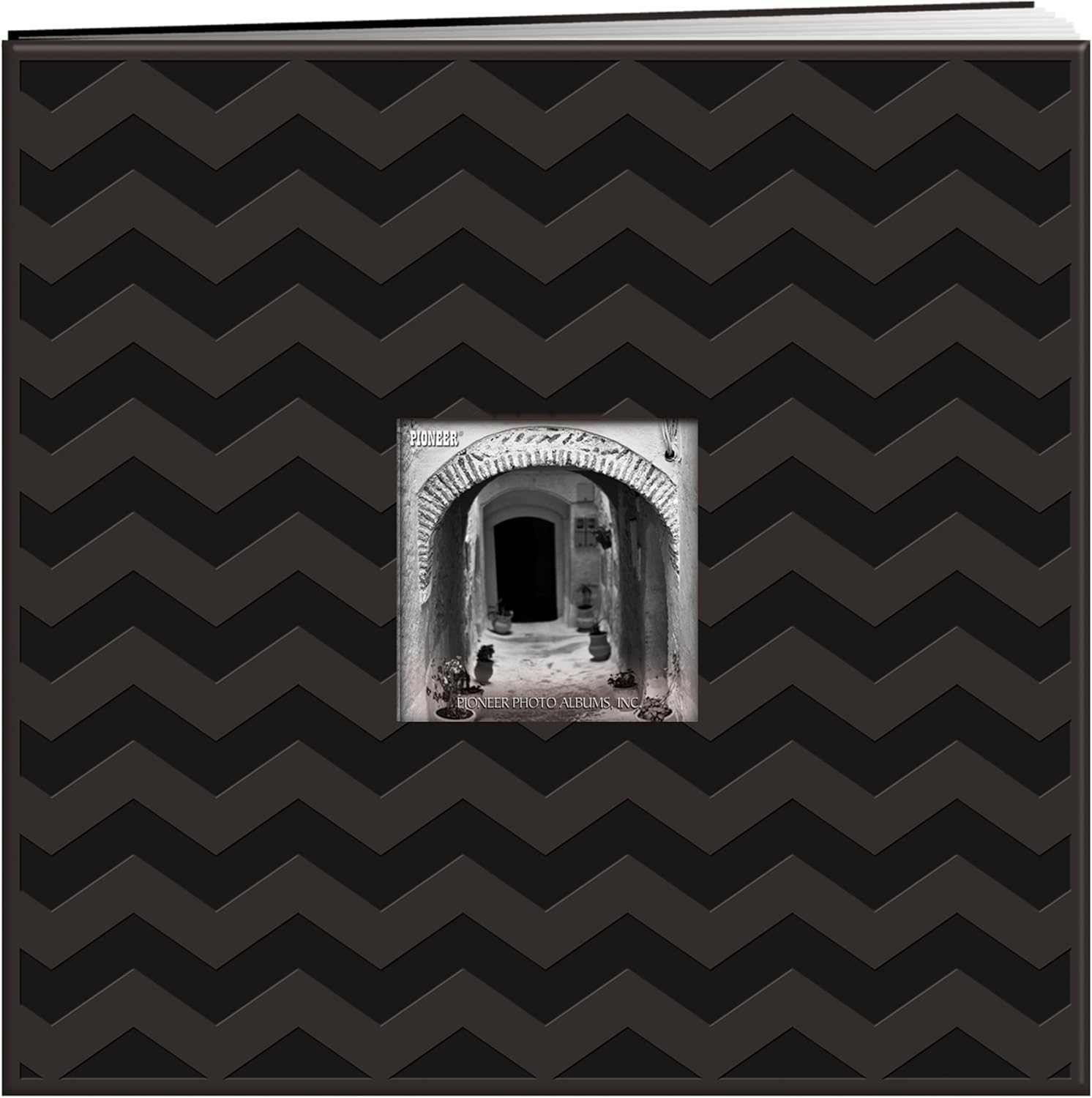 Pioneer Embossed Post Bound Frame Album 12"X12"-Black image number 1