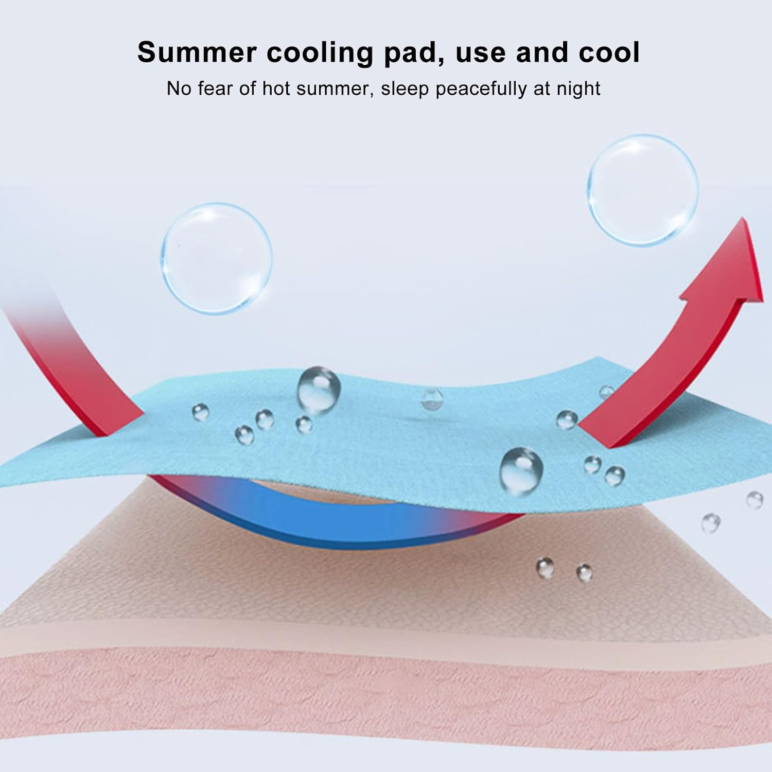 Pet Ice Pad - Foldable Double Sided Cooling Ice Silk Cloth Pad - Dog Self Cooling Mat Ice Silk Chill Pads - Breathable Heat Dissipation Pad for Indoor and Outdoor Car Seats (S) image number 3