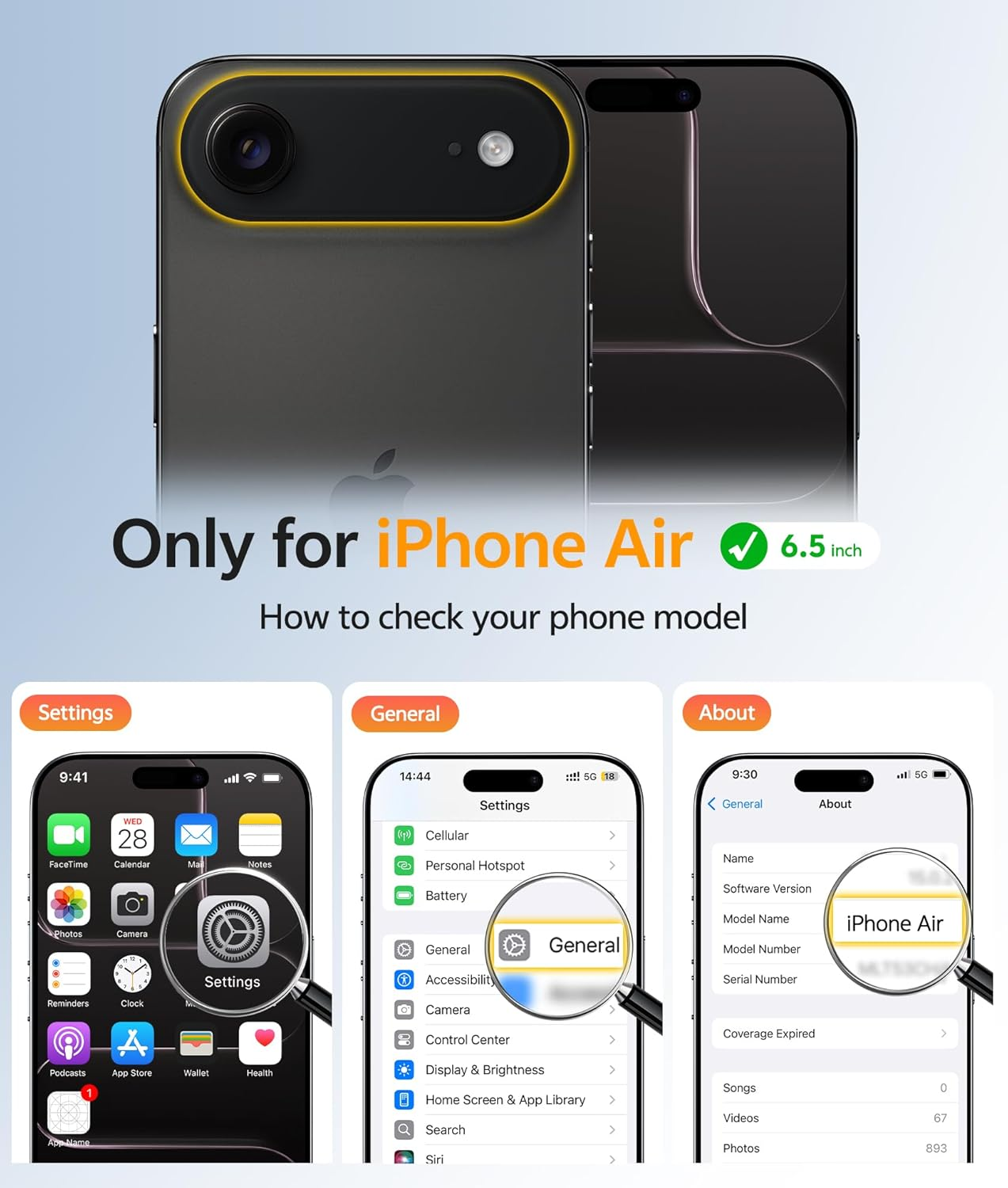 FNTCASE for Iphone Air Phone Case: Magnetic Translucent Matte Shockproof Slim Cell Phone Cover | Full Covered Camera Protection | Military Grade Drop Proof Anti-Fingerprint Protective Cases 2025