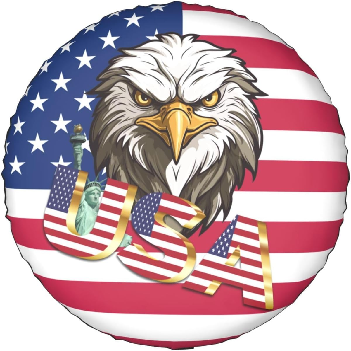 Smiley Face Spare Tire Cover Waterproof Sun Protection Fit for Trailers, Rv, SUV, Off-Road Vehicle, Camper, and Trucks 15 Inch Wheel Cover