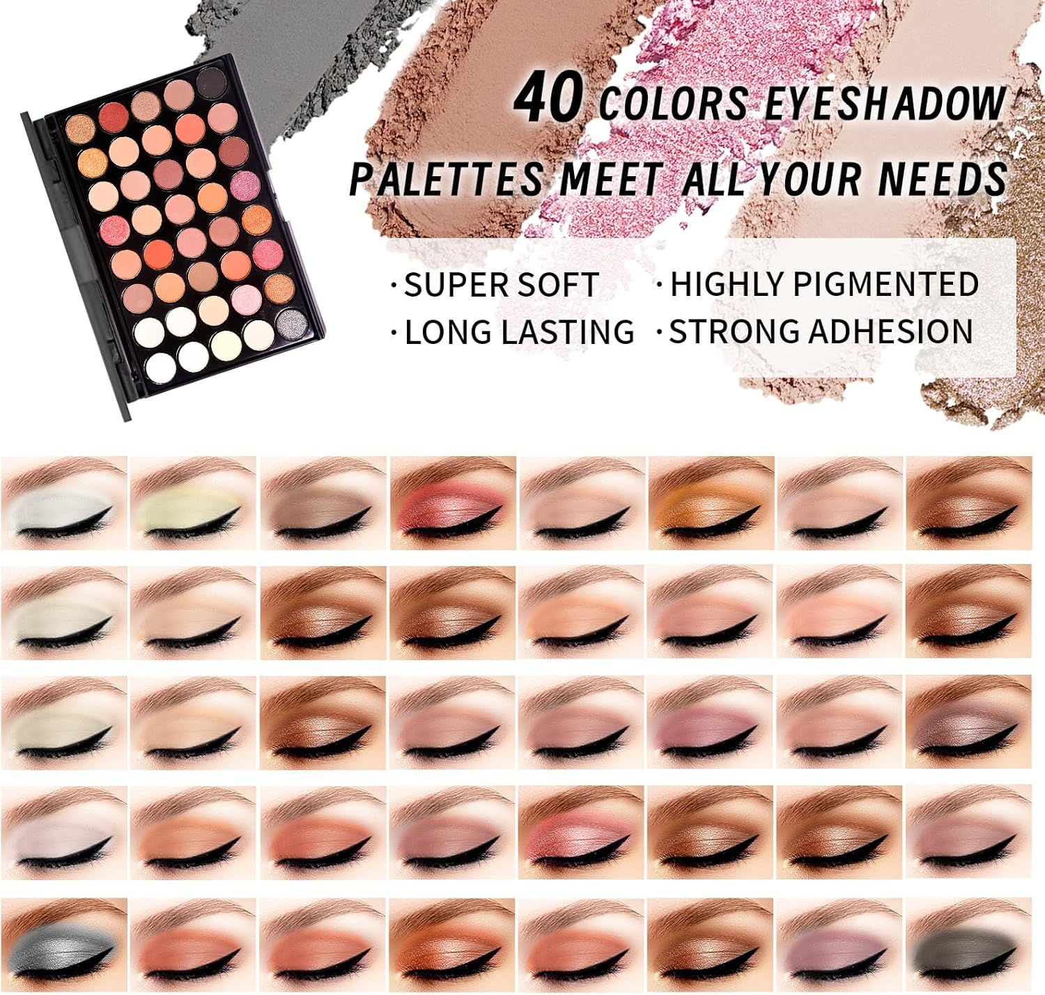 Makeup Set Full Kit for Women Teen Girls, Makeup Present Set, Includes Eyeliner, Blusher, Eyebrow Pencil, Foundation, Mascara, Eyeshadow, Brushes, Lip Gloss, Sponge, Cosmetic Bag