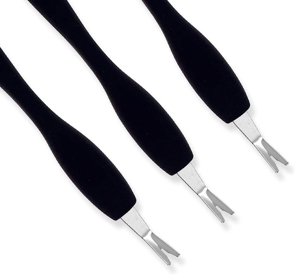 IVON 3 Pack Cuticle Trimmer Pusher Remover, Rubber Tip Gentle on Nail Bed image number 4