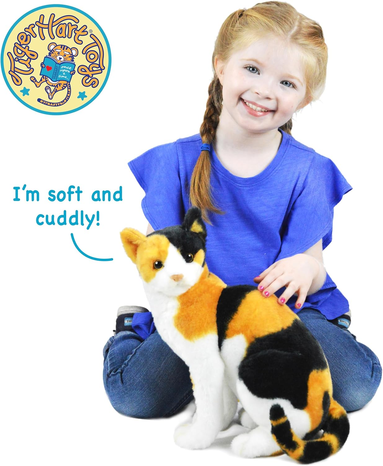 Catalina the Calico Cat - 13 Inch Stuffed Animal Plush - by Tigerhart Toys