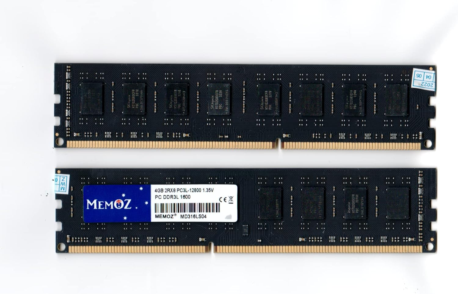 Memoz 4GB DDR3 1600Mhz for Desktop PC3L 12800 U DIMM 240 Pin Memoz 5 Years Warranty RAM Memory