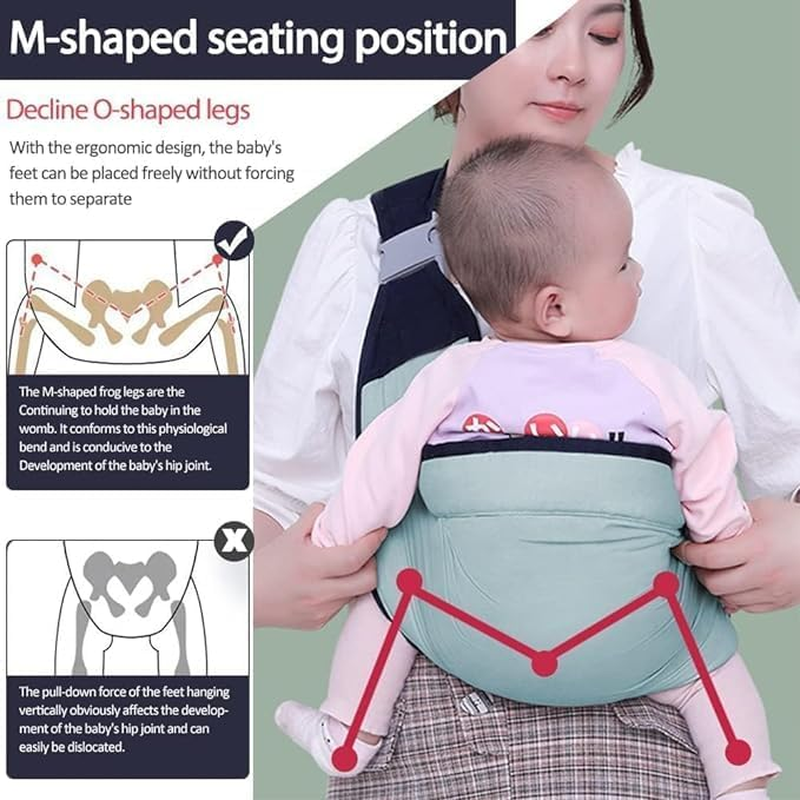 Baby Carrier, Adjustable Hip Seat Sling for Toddler, Baby Holder and Nursing Wrap, Carrying 45 Lbs (Gre image number 6