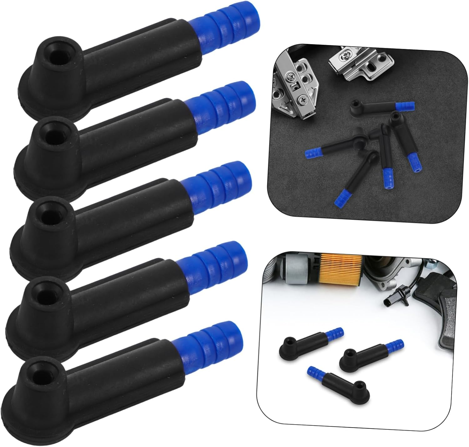 HAPINARY 5Pcs Brake Fluid Replacement Connectors for Car Supplies Automotive Brake Tools Suction image number 1
