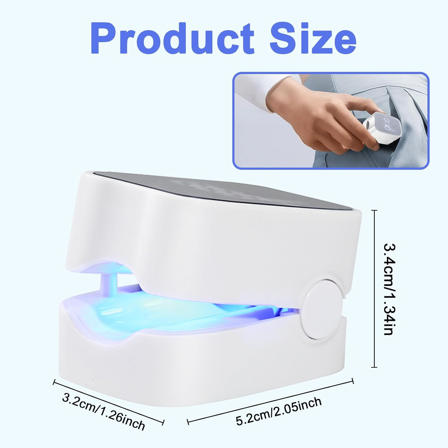Upgrade Nail Fungus Laser Device, Nail Fungus Treatment Quick Intense for Multiple Toenails & Fingernails, 470Nm Blue Light Painless Laser Nail Fungus Treatment for Toenail, Restore Healthy Nails image number 4