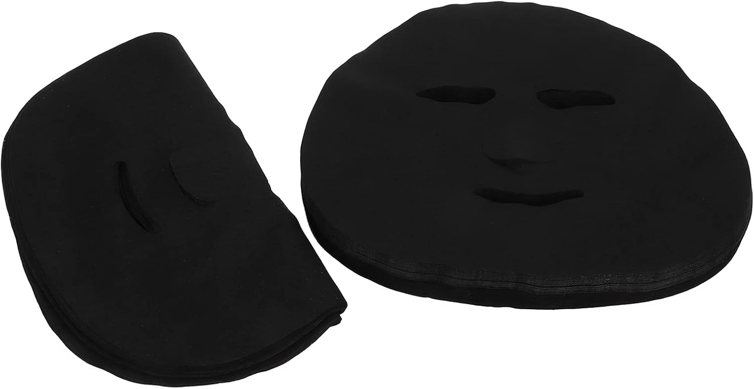 Bamboo Charcoal Facial Mask Paper Super Absorbent for Deep Pore Cleansing 100Pcs image number 4