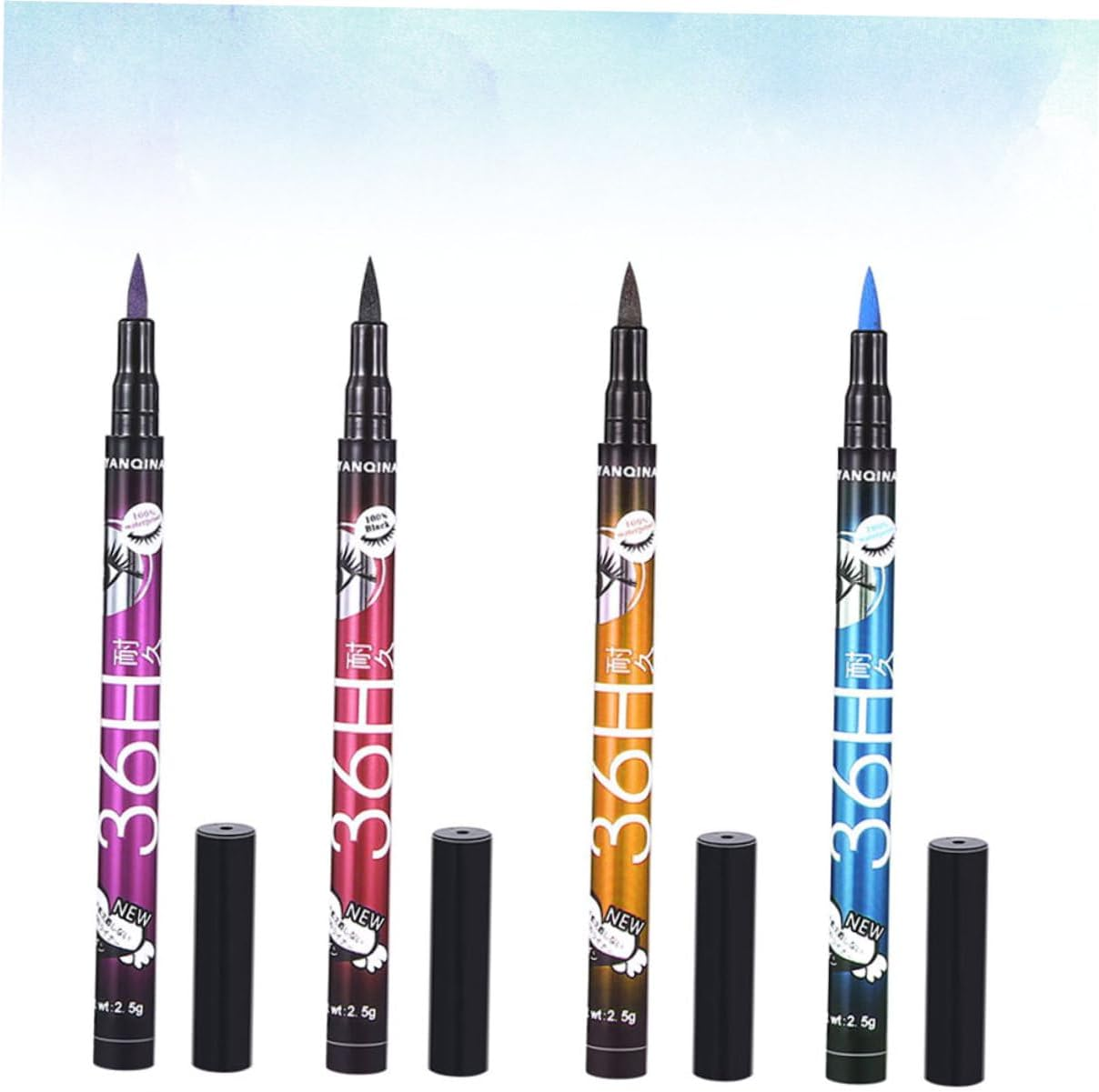 Outanaya Blue Eyeliner Pen Liquid Liner for Women and Non-Staining for Eye Makeup Creative Eyeliner for Daily Use image number 3