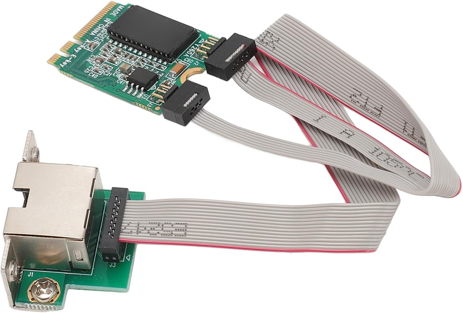 M.2 A+E RJ45 Gigabit Ethernet Card with High Performance for Single Board Computers