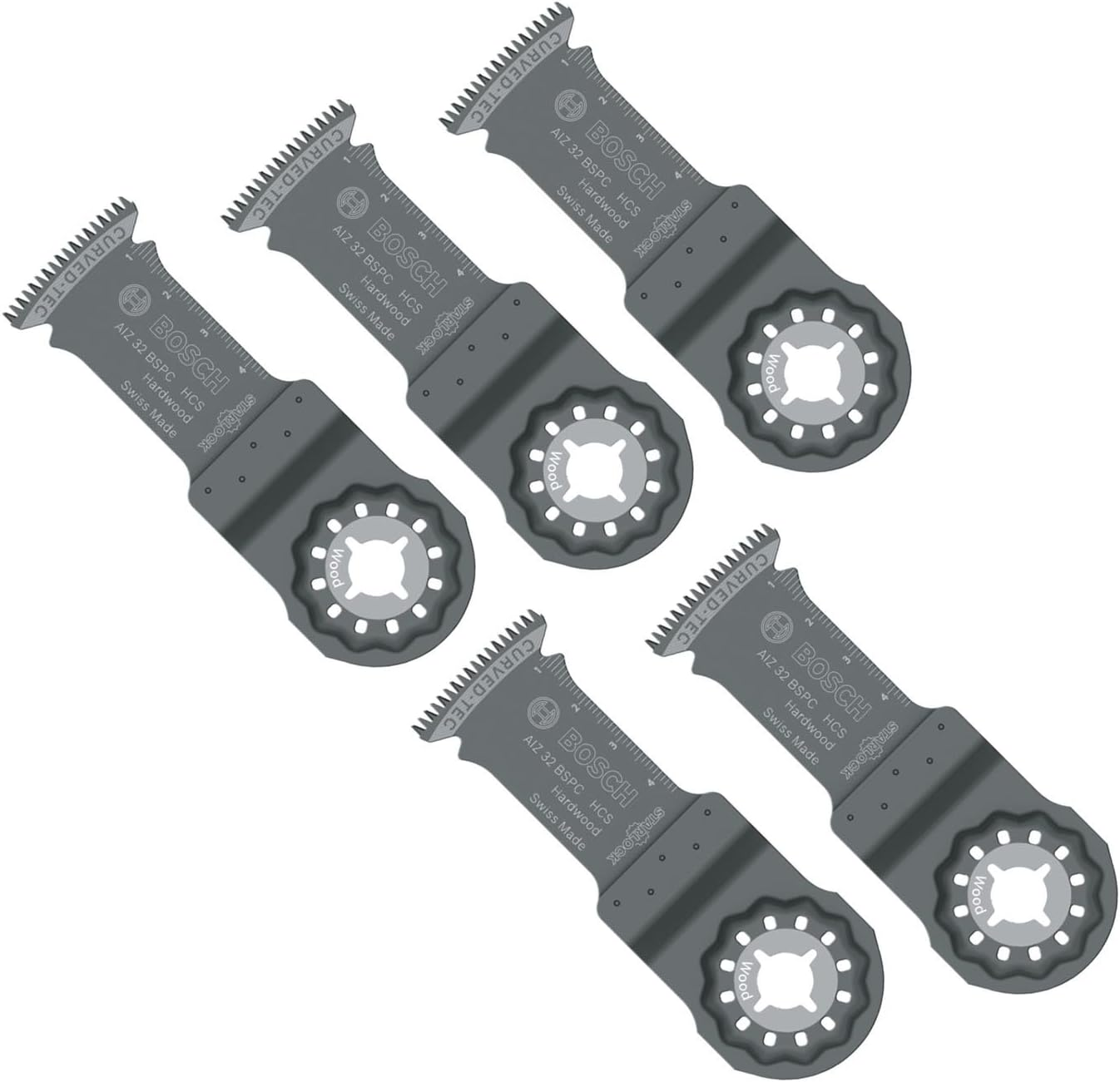 Bosch AIZ32BSPC/5 Blade for Cut and Sew Multi-Tool 1.3 Inches (32 Mm) (Star Lock, 5 Disc Set) image number 1