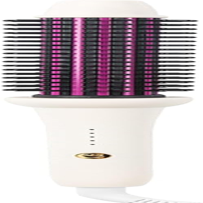 Rotating Curling Combuster - 28Mm Ionic Hair Styling Brush, Negative Ion Heat Plate | Portable Iron Brush for Professional Salon, Hotel, Treatments image number 1