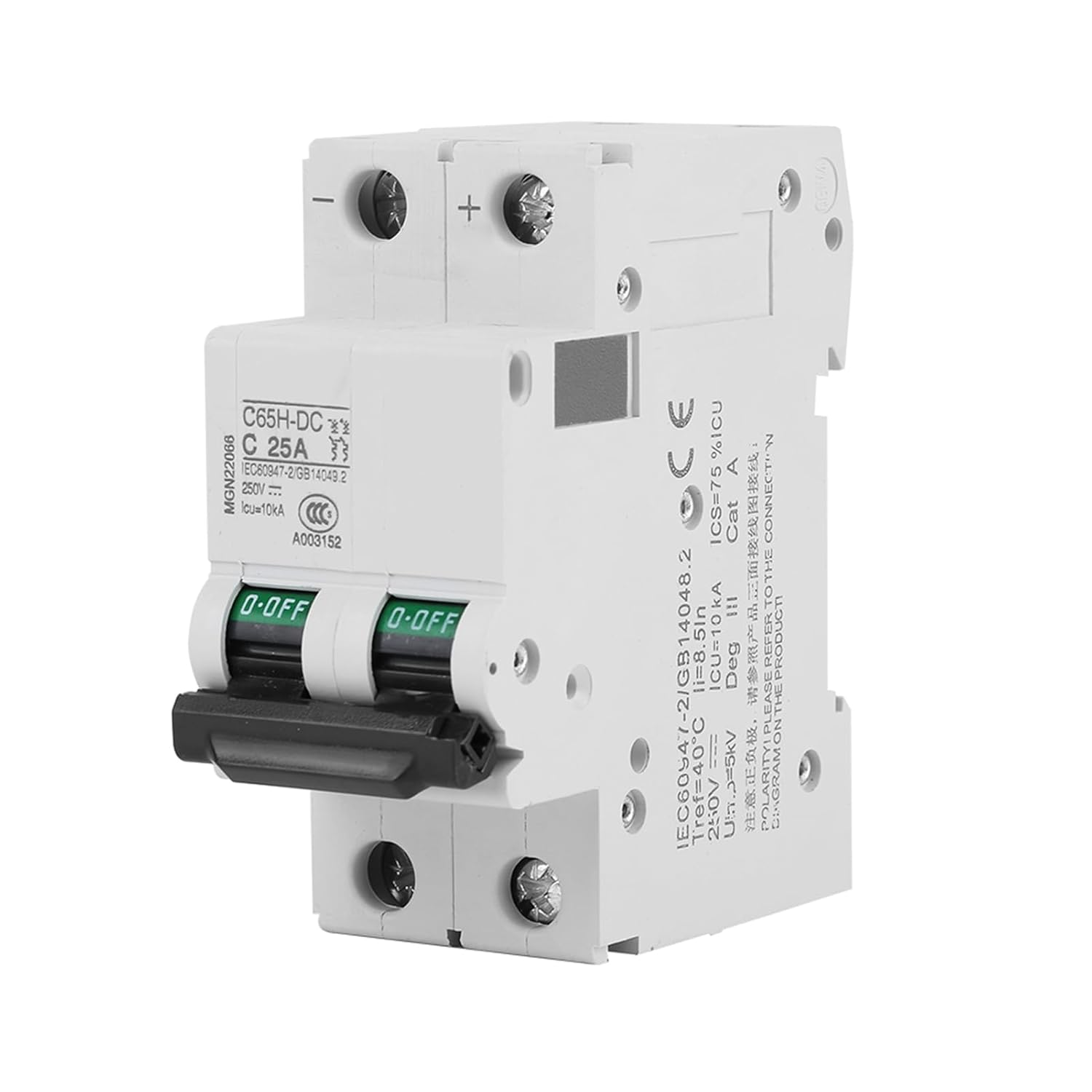 25A,40A DC Circuit Breaker, Fast Closing, Operation, White, Widely Used for Solar Panels Grid System, Wind, and Solar Hybrid System (25A) image number 6