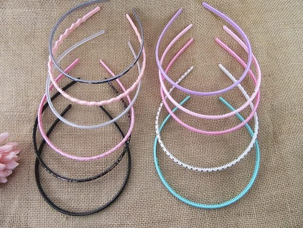48Pcs Thin Headband Hair Band Hair Hoop Head Wear Various Design image number 1
