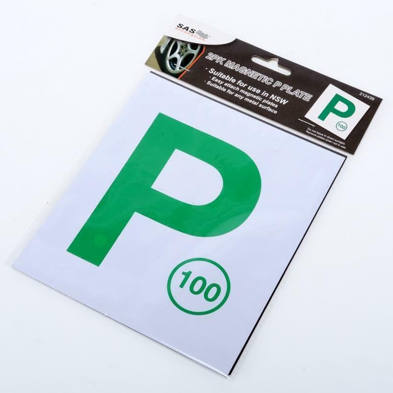 Tootoo 2Pcs Green P Plates Magnetic | Easy to Use (NSW Only) Handy Hardware image number 1