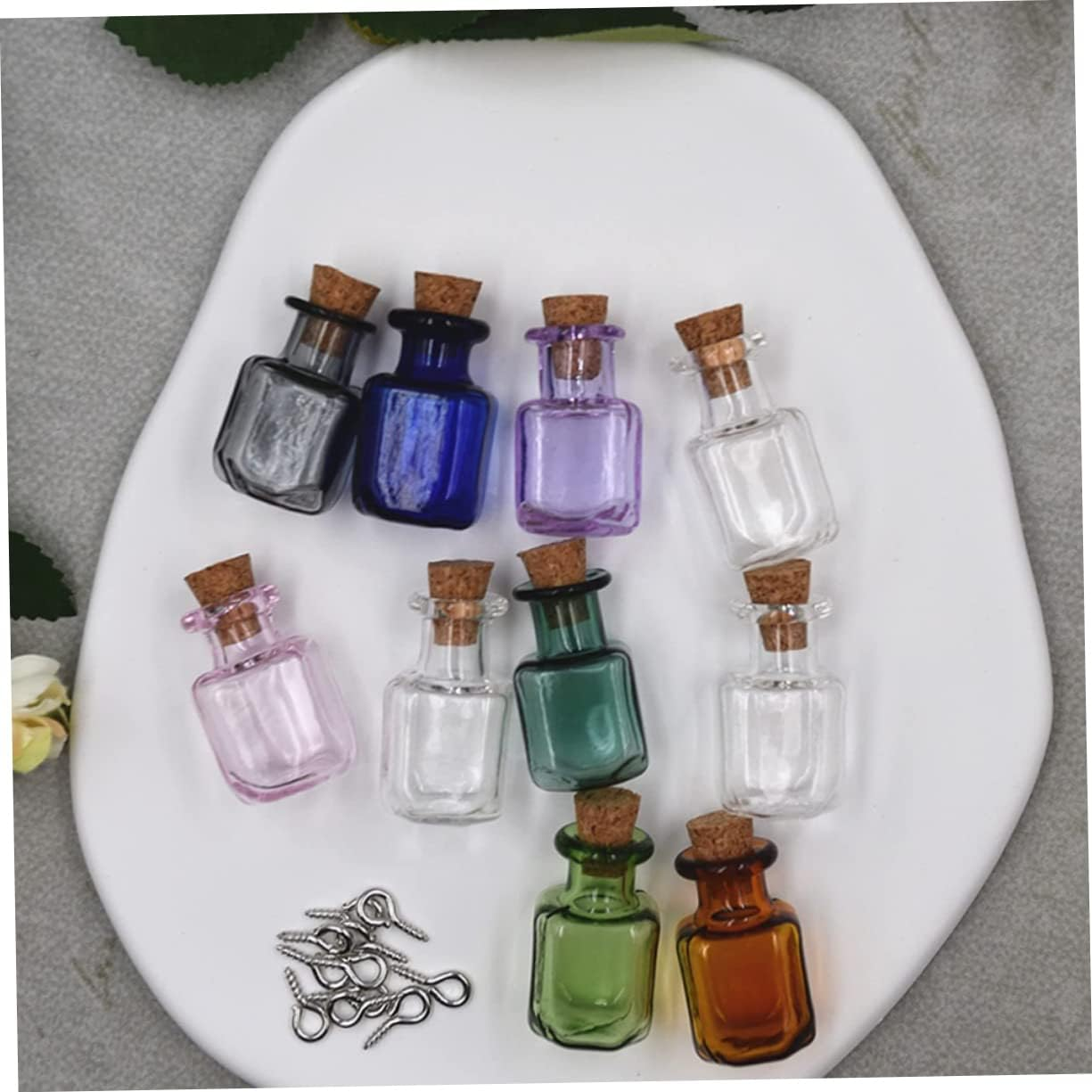 STOBAZA 3Sets Mini Glass Bottle with Lid Creative Glass Jars for Decor Storage Diy Present with Cork Stopper 10Pcs*3 image number 5
