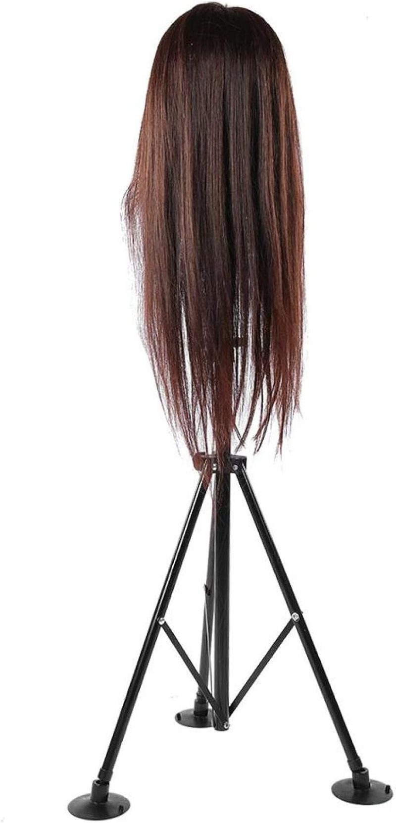 Strong Mannequin Tripod, Wig Head Stand, for Hair Salons Home School Barbershopsblack image number 6