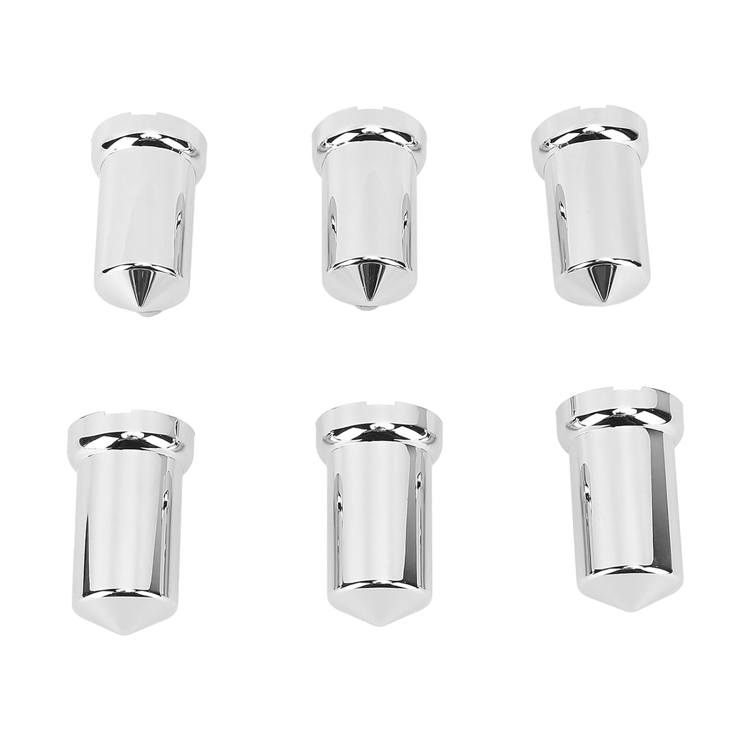 Haofy Chrome Lug Nut Caps Flanged Push on Covers for Trucks Trailers, Easy Installation, 20 Pack (20PCS) image number 1