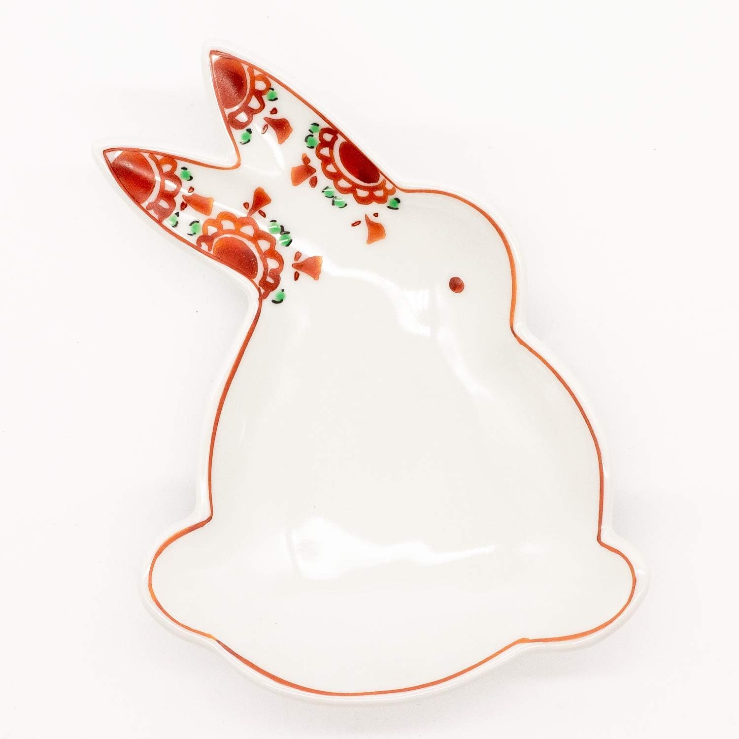 Arita Pottery 478489 Denpei Kiln Namei Dish, Approx. 5.1 X 3.9 Inches (13 X 10 Cm), Rabbit, Rabbit, Made in Japan image number 4