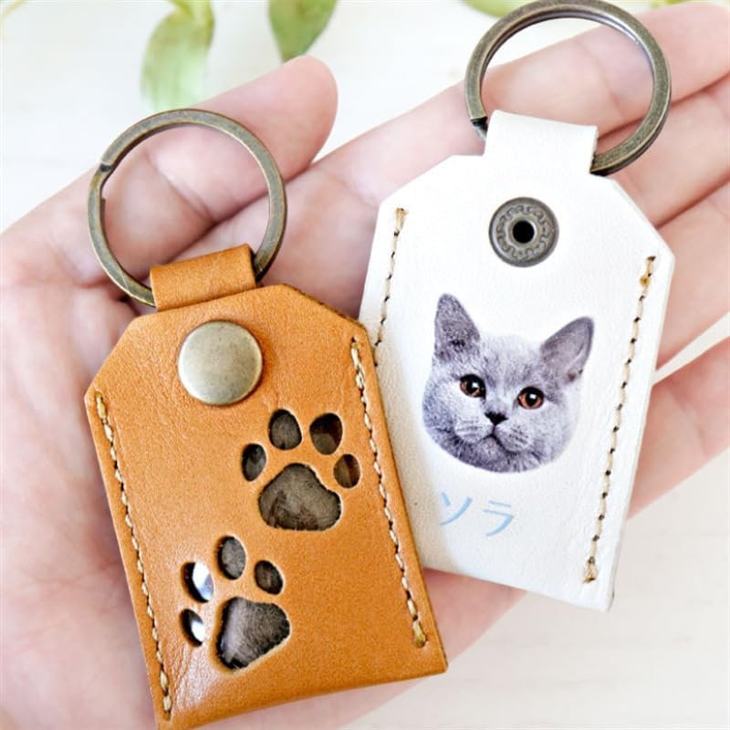 Fokmuaex 1Pcs Pet Memorial Keychain Pendant - Square Locket for Pet Hair and Photo Holder, Creative Present for Girlfriend Boyfriend image number 1