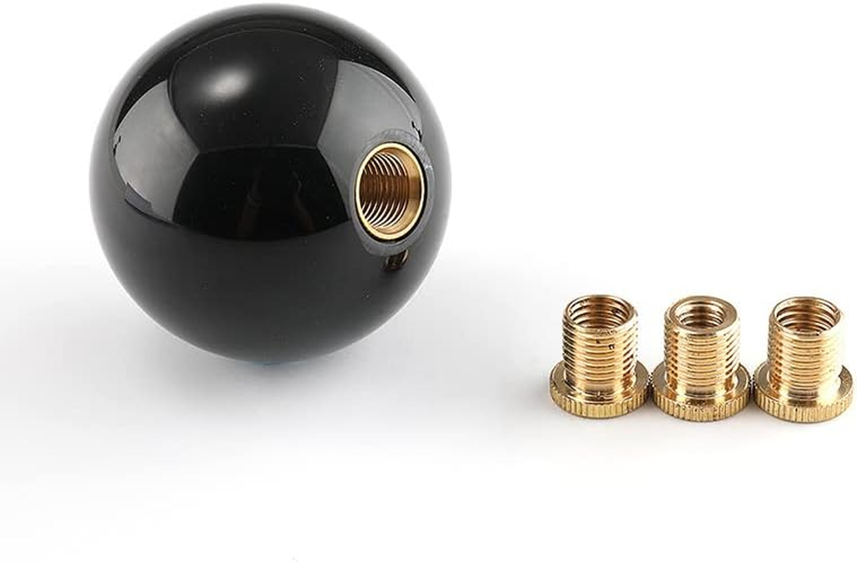 AIMALL Black 8-Ball Car Gear Shift Knob Universal Manual Shifter Lever Cover with 3 Thread Adapters for Manual and Automatic Transmission image number 5