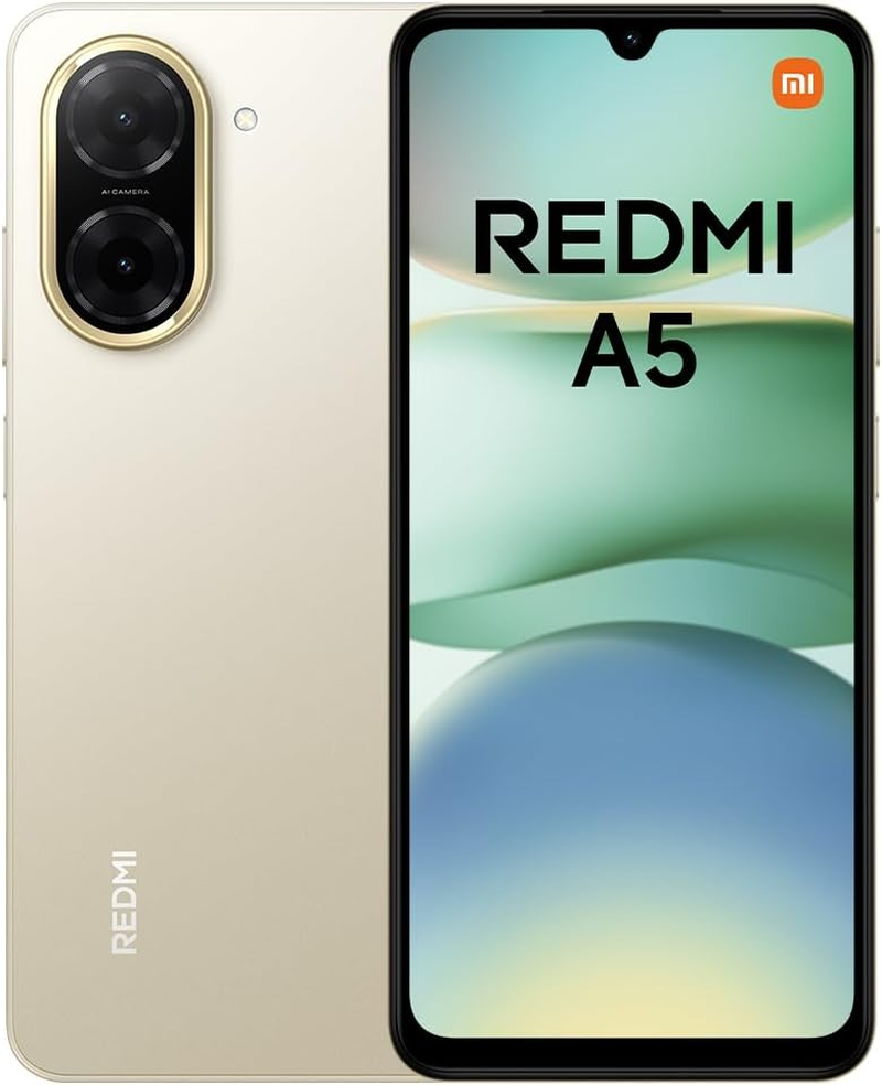 Xiaomi Redmi A5 Smartphone &ndash; 3GB+64GB, 6.52" HD+ Display, 5000Mah Battery, Android 13 Go Edition, Dual SIM &ndash; Green