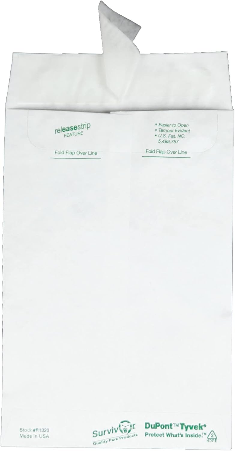 Quality Park Tyvek Catalog Envelope, 6 Inches X 9 Inches, White 100 Envelopes (R1320) image number 4