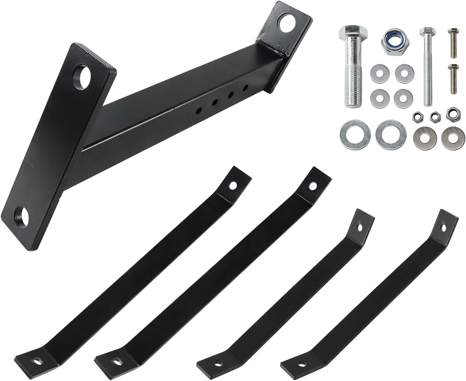 Lawn Tractor Trailer Hitch for Lawn Mower and Garden Tractor - Iron Construction, Compatible with 3/4" Shank or Smaller Trailer-Hitch Balls - Installation Instructions Included image number 5