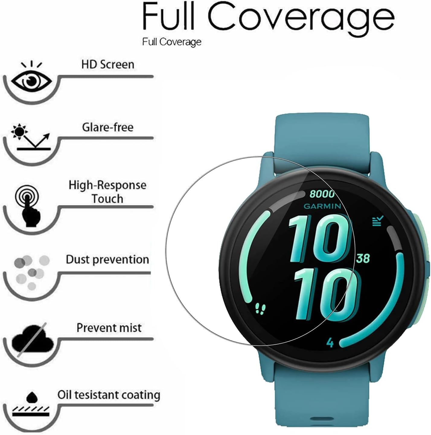 Electro-Weideworld Screen Protector for Garmin Bounce 2, 3 Pack Full Coverage Anti-Scratch HD Clear Flexible TPU Screen Film for Garmin Bounce 2, Self-Healing and Bubble Free