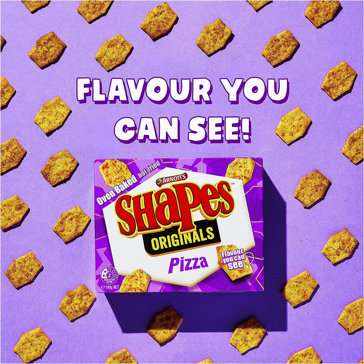 Arnott'S Shapes Original Crackers Pizza Multipack 8 Pack image number 1
