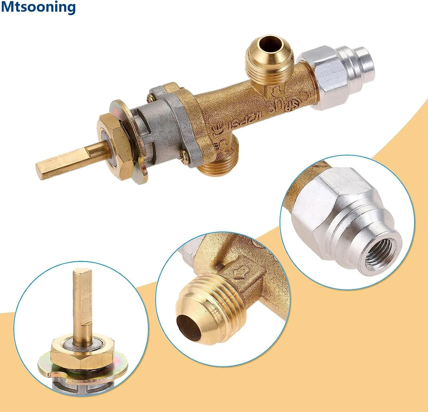 Mtsooning Low Pressure LPG Propane Gas Fireplace Fire Pit Flame Failure Safety Control Valve Kit with Igniter Assembly Fire Pit Igniter, Push Button Ignition Kit for Gas Grill, Heater, Fire Pit image number 4