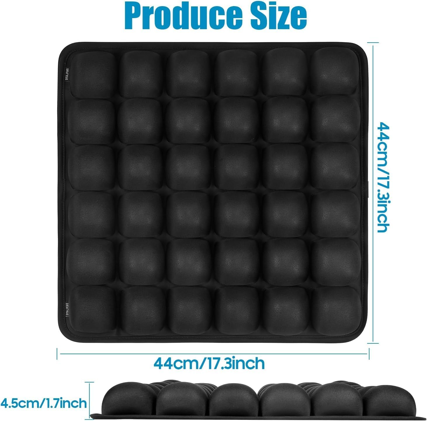 Travel Cushion, 3D Air/Water Portable Seat Cushion, Inflatable Office Chair Cushion, Comfort Support for Car, Plane,Travel Accessories Essentials image number 6