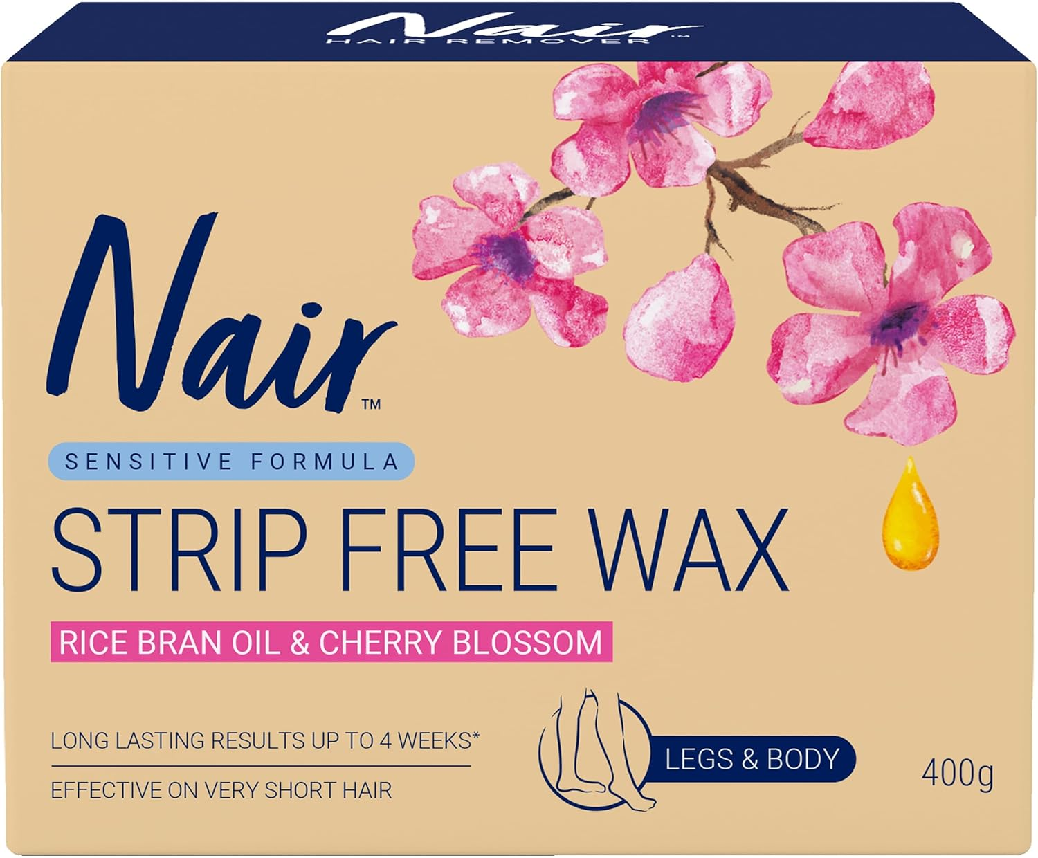 Nair Sensitive Strip Free Hair Remover Wax - Quick and Precise Hair Removal &ndash; Removes Short Hair &ndash; for Facial and Sensitive Areas &ndash; All Skin Types - 400 G image number 2