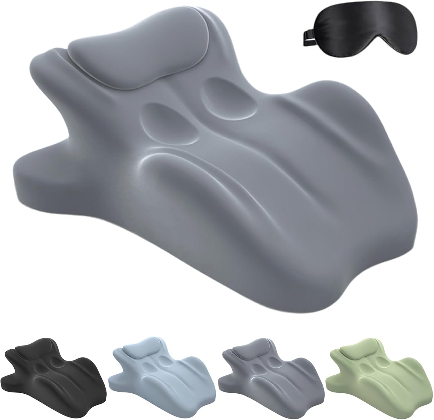 Chiro Monk Couple Pillow, Chiromonk Couples Pillows for Intimacy, Sweet Spot Pillow, 27&deg; Angle Perfect Position, Ergonomic Posture Support for Spinal, Multi Position Comfort (Gray) image number 6