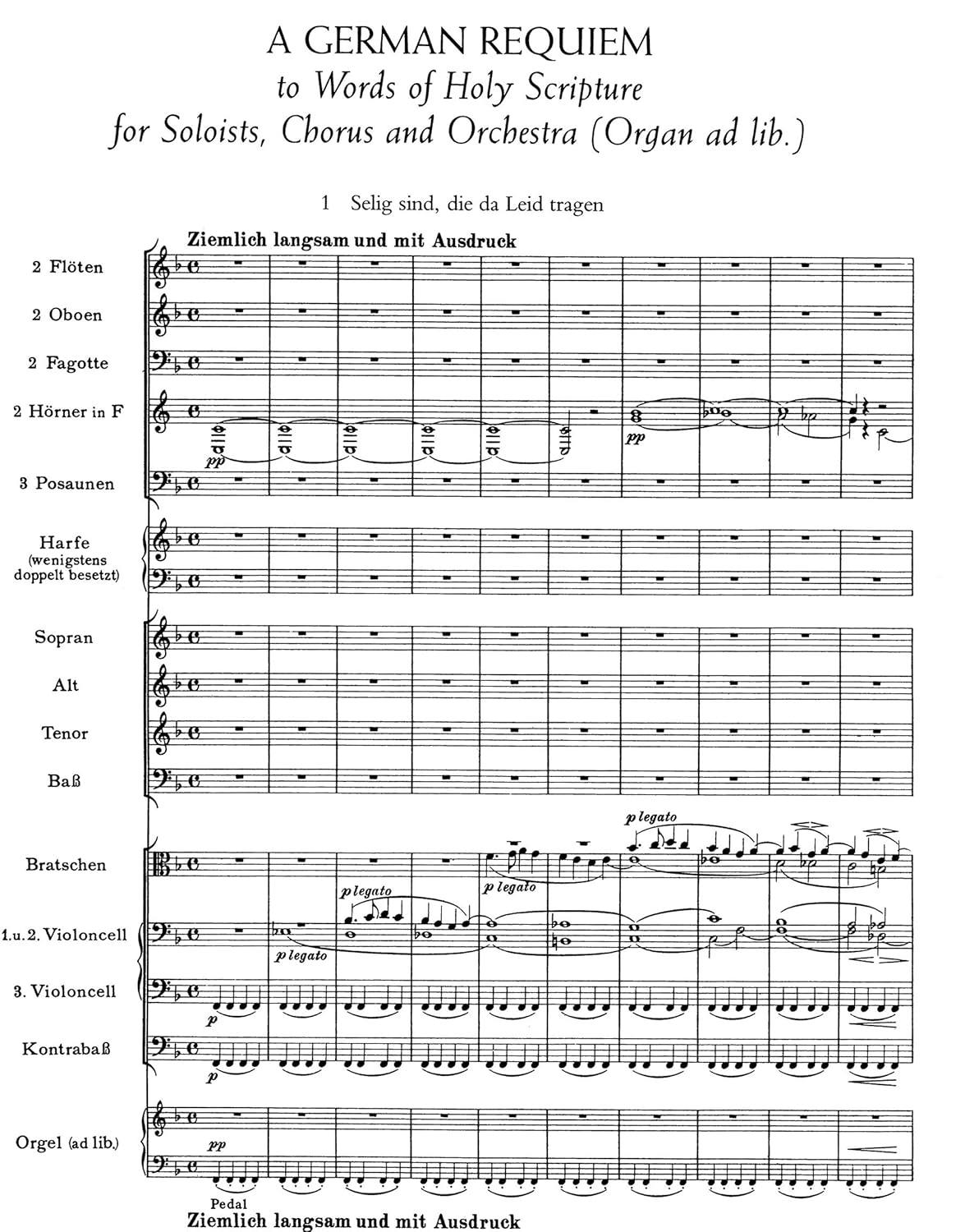 German Requiem in Full Score image number 2