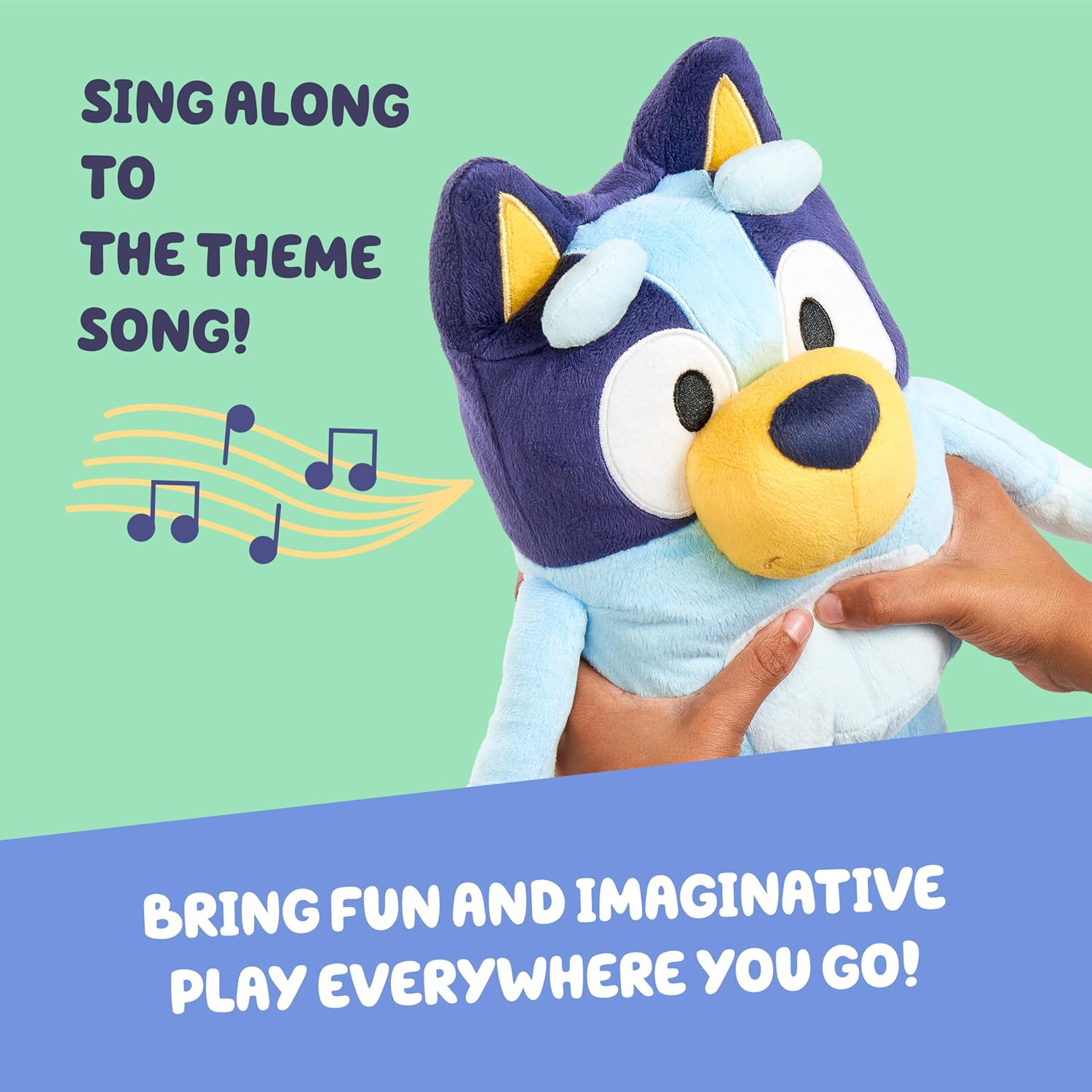 Talking Bluey 33Cm Plush, Interactive - Sing along with Bluey, 9 Different Phrases image number 4