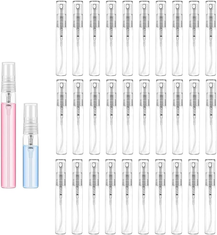 Mini Spray Bottle, Plastic Portable Travel Bottle, Perfume Sample Bottles Clear Plastic Spray Bottles Empty for Cleaning Travel Essential Oils (10Ml) image number 6