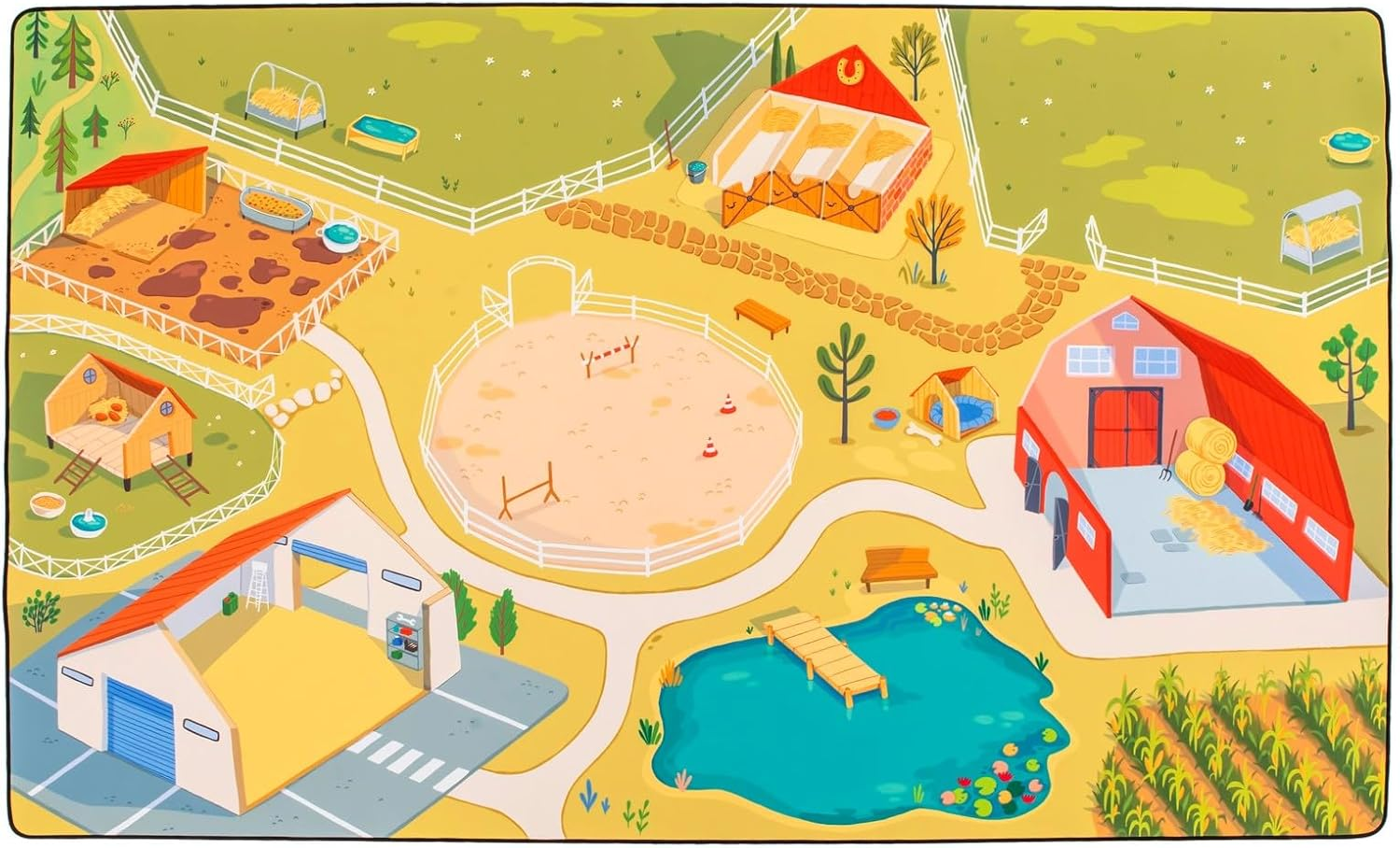 Habitat Mat the Farmer Farm Play Mat, 1.5 M X 0.9 M Size image number 6