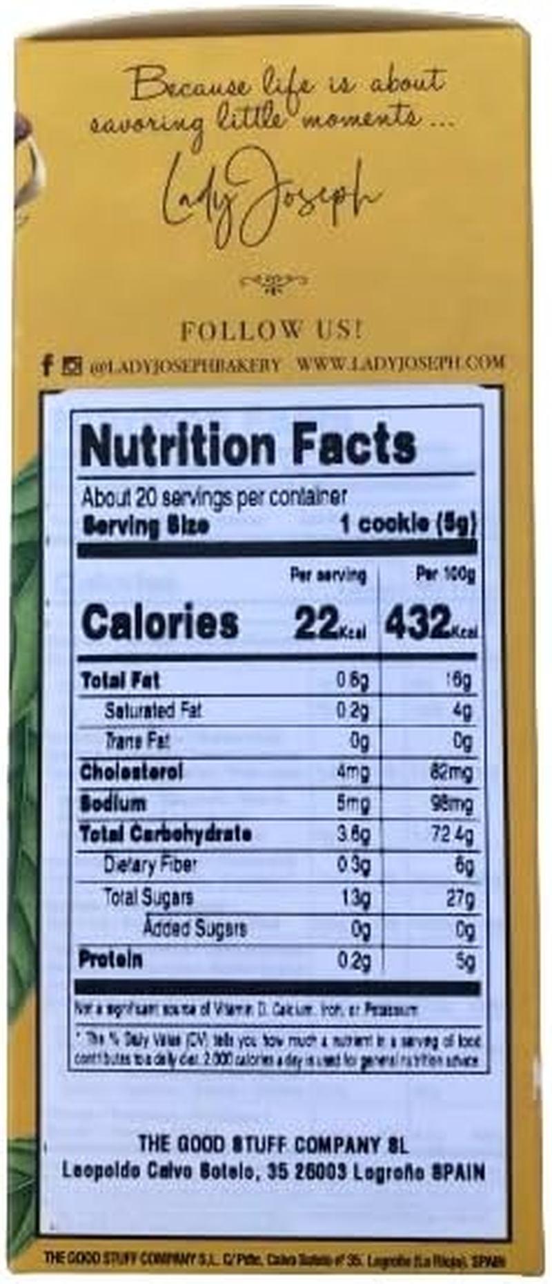 Lady Joseph Chocolate Cream Filled Cookies 100G image number 5