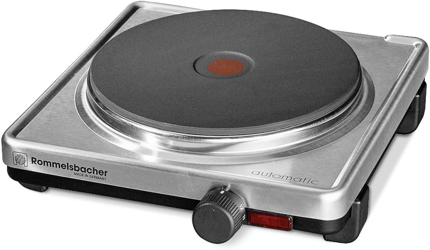 ROMMELSBACHER AK 1599/E Automatic Single Hob Stainless Steel Housing Cast Iron Plate 145 Mm 1500 Watt image number 2
