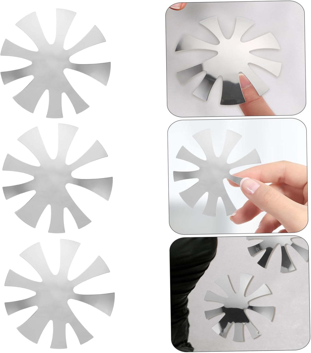 MERRYHAPY 3Pcs Stainless Nail Cutter French Manicure Steel Plate Manicure Professional Nail Trimmer Module image number 5