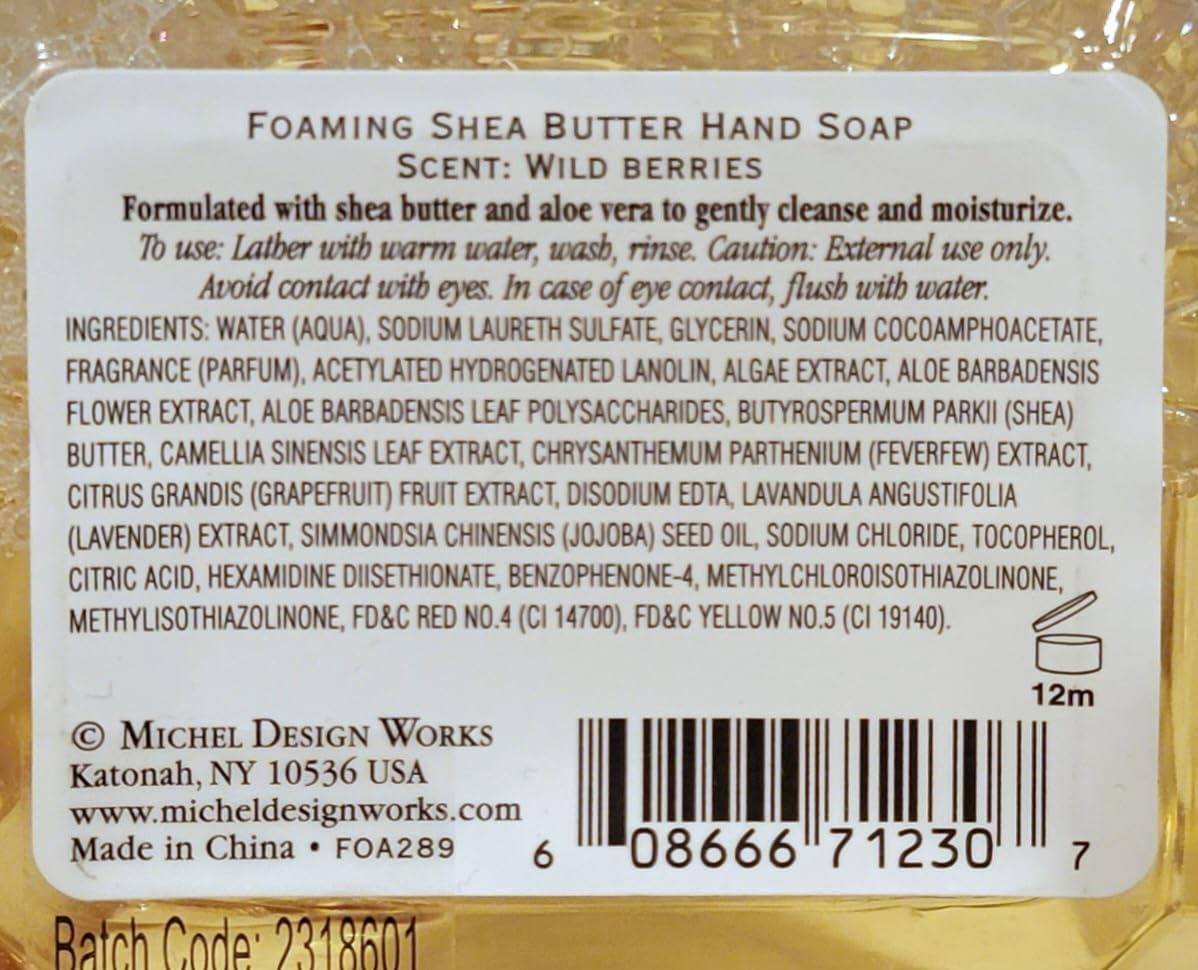 Michel Design Works Wild Berry Blossoms Foaming Shea Butter Hand Soap 530Ml